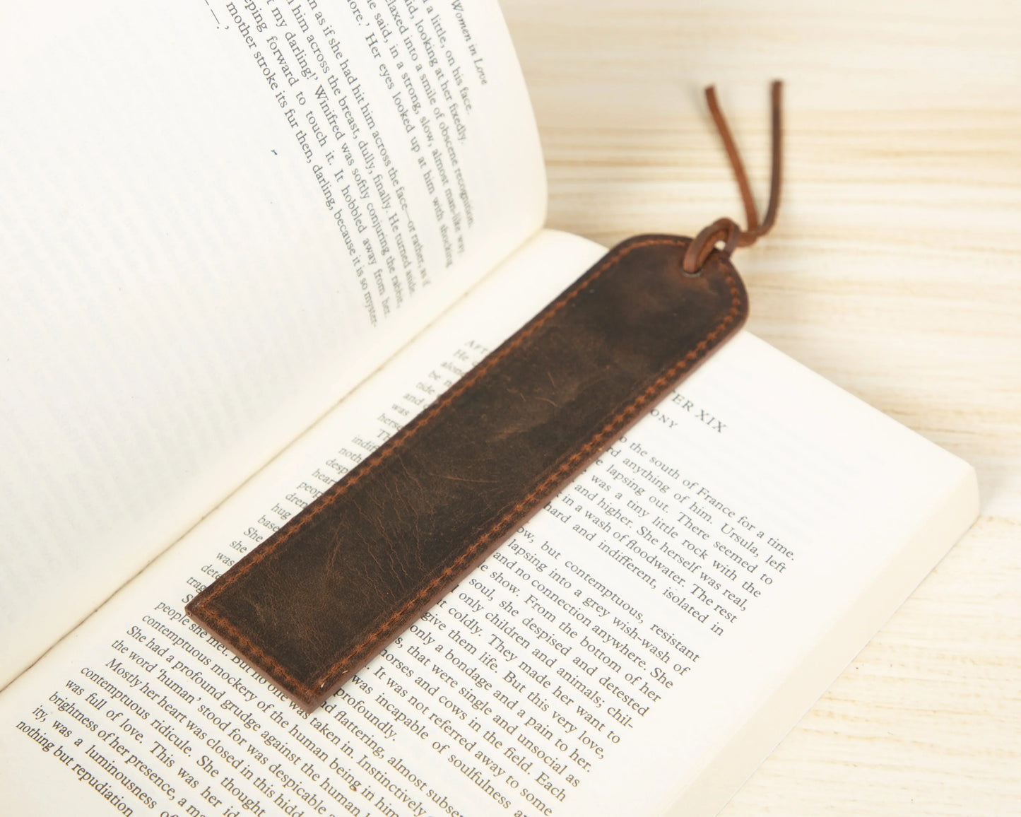 Leather Bookmark – Full-grain leather – view 2