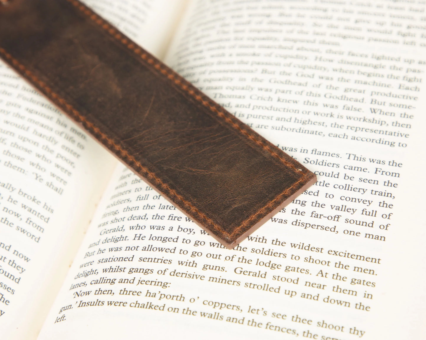 Leather Bookmark – Full-grain leather – view 4