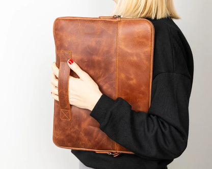 Laptop & Tablet Sleeve – Full-grain leather – view 10