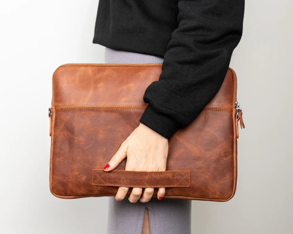 Laptop & Tablet Sleeve – Full-grain leather – view 9