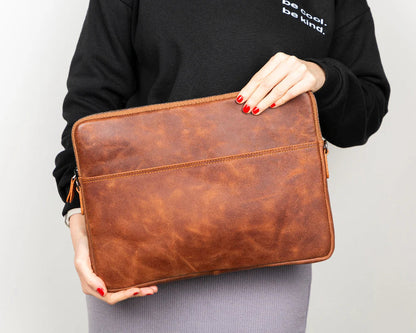 Laptop & Tablet Sleeve – Full-grain leather – view 8