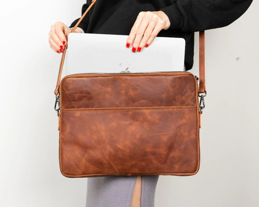 Laptop & Tablet Sleeve – Full-grain leather – view 7