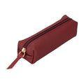 Leather Pencil Case in Carob Brown