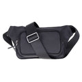 Leather Crossbody Bag in Black
