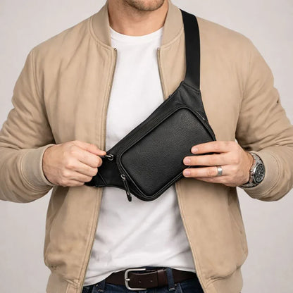 Leather Crossbody Bag – Full-grain leather – view 4