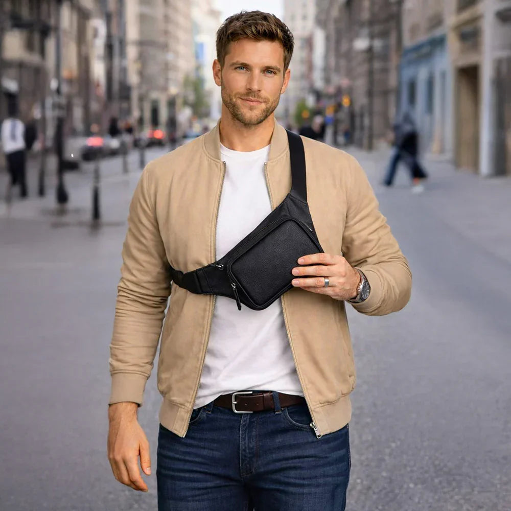 Leather Crossbody Bag – Full-grain leather – view 2