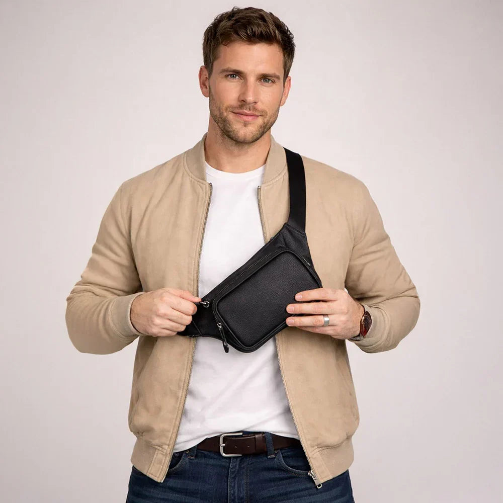 Leather Crossbody Bag – Full-grain leather – view 3