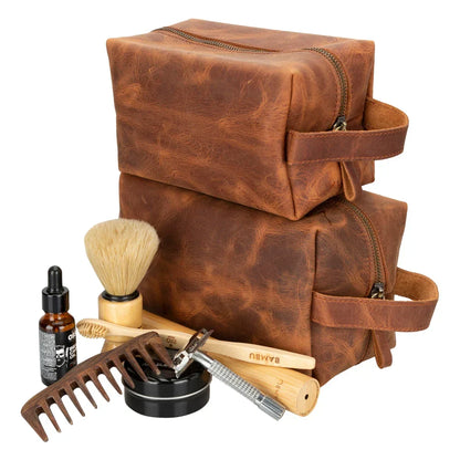 Leather Wash Bag – Full-grain leather – view 9