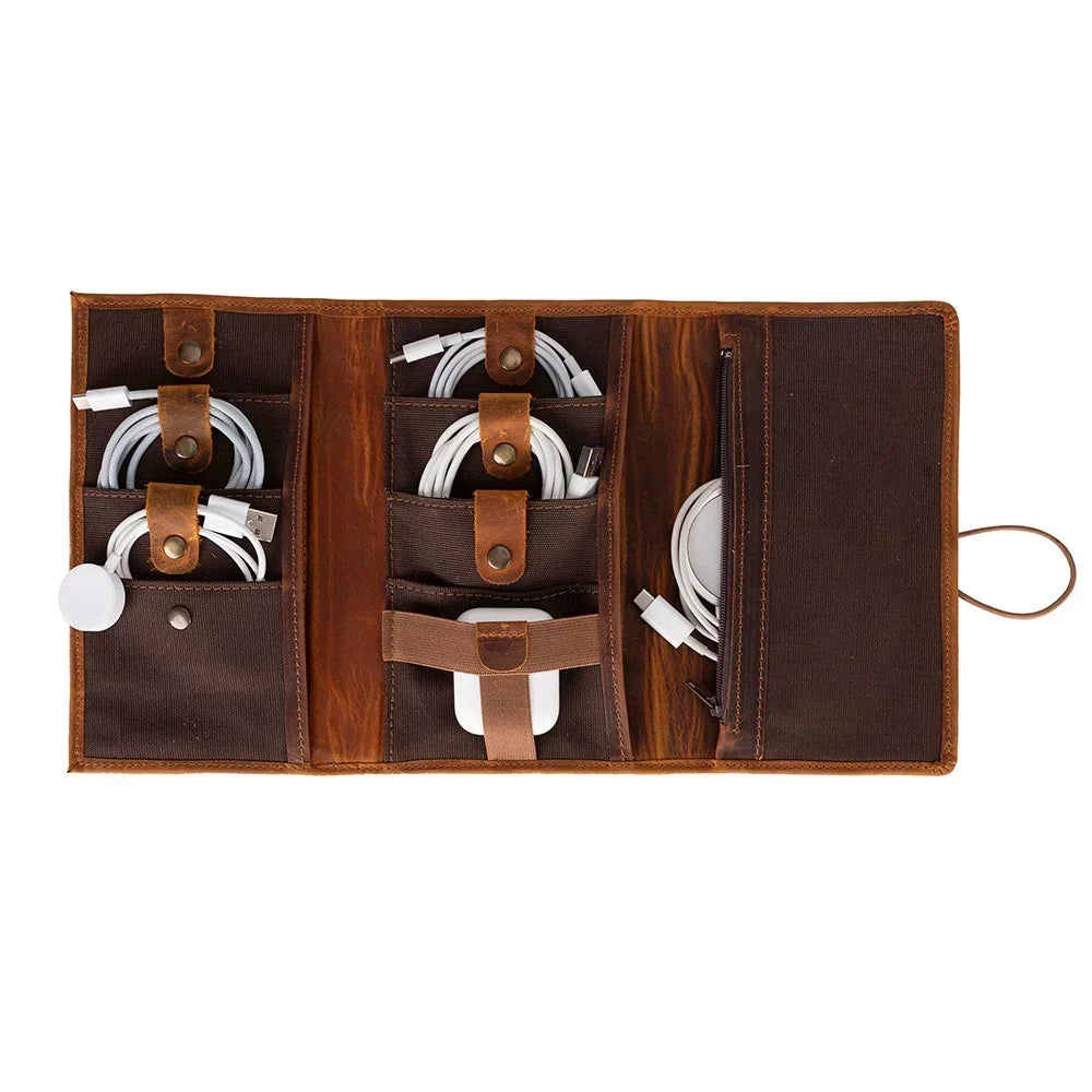 Leather Cable Organizer – Full-grain leather – view 7