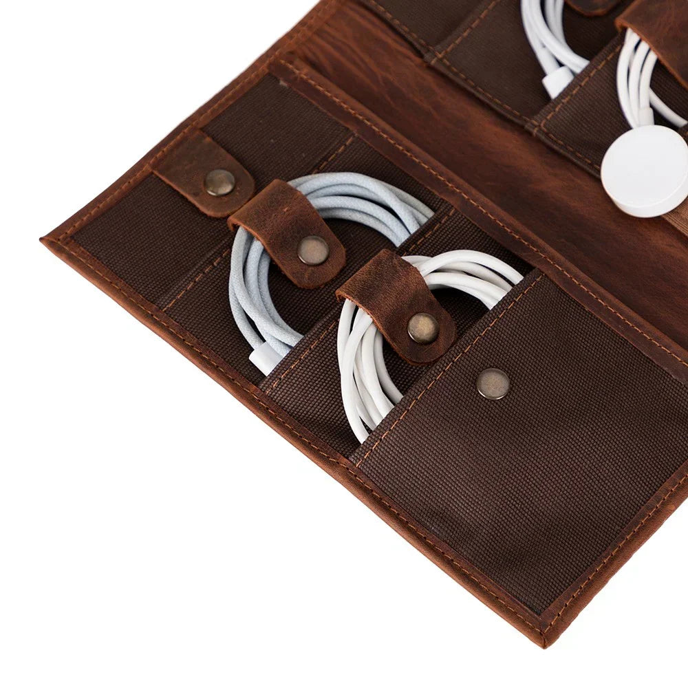 Leather Cable Organizer – Full-grain leather – view 4