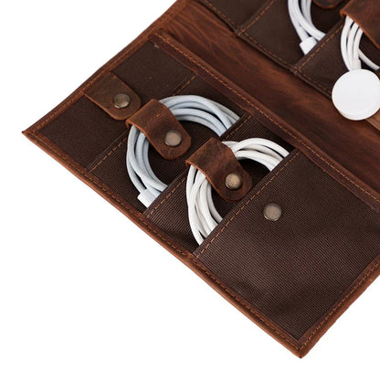 Leather Cable Organizer – Full-grain leather – view 4
