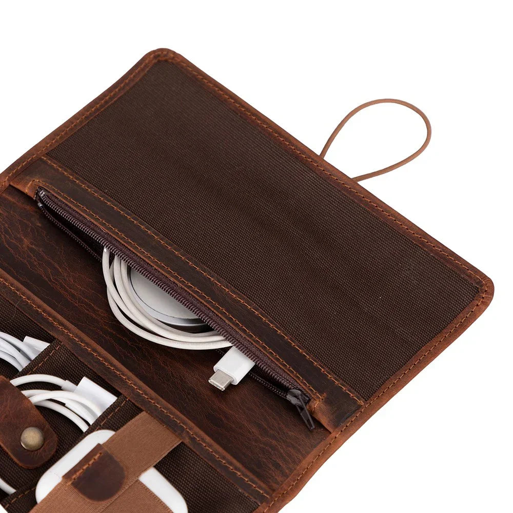 Leather Cable Organizer – Full-grain leather – view 5