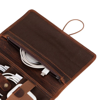 Leather Cable Organizer – Full-grain leather – view 5