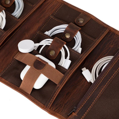 Leather Cable Organizer – Full-grain leather – view 6