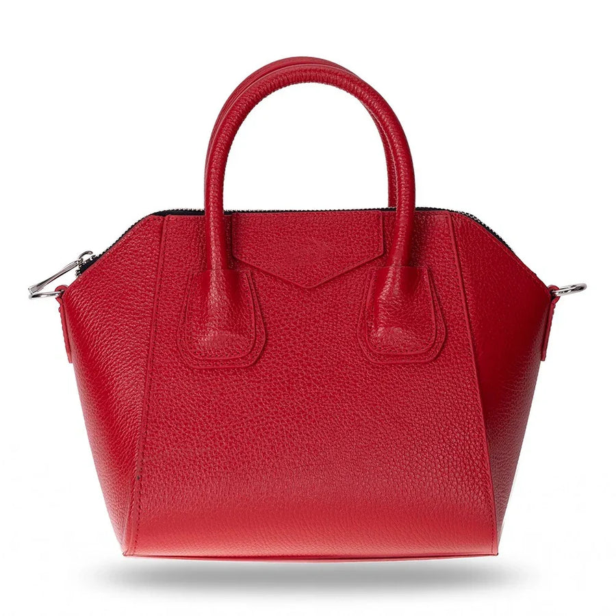 Women's Leather Bag in Red