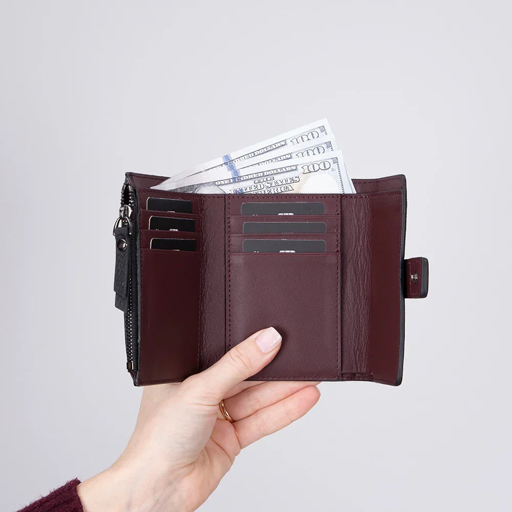 Women's Leather Wallet – Full-grain leather – view 3