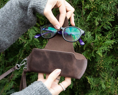 Leather Glasses Case – Genuine leather – view 5