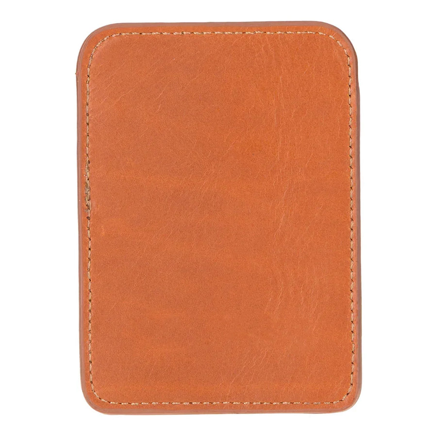 Leather Card Holder in Tan
