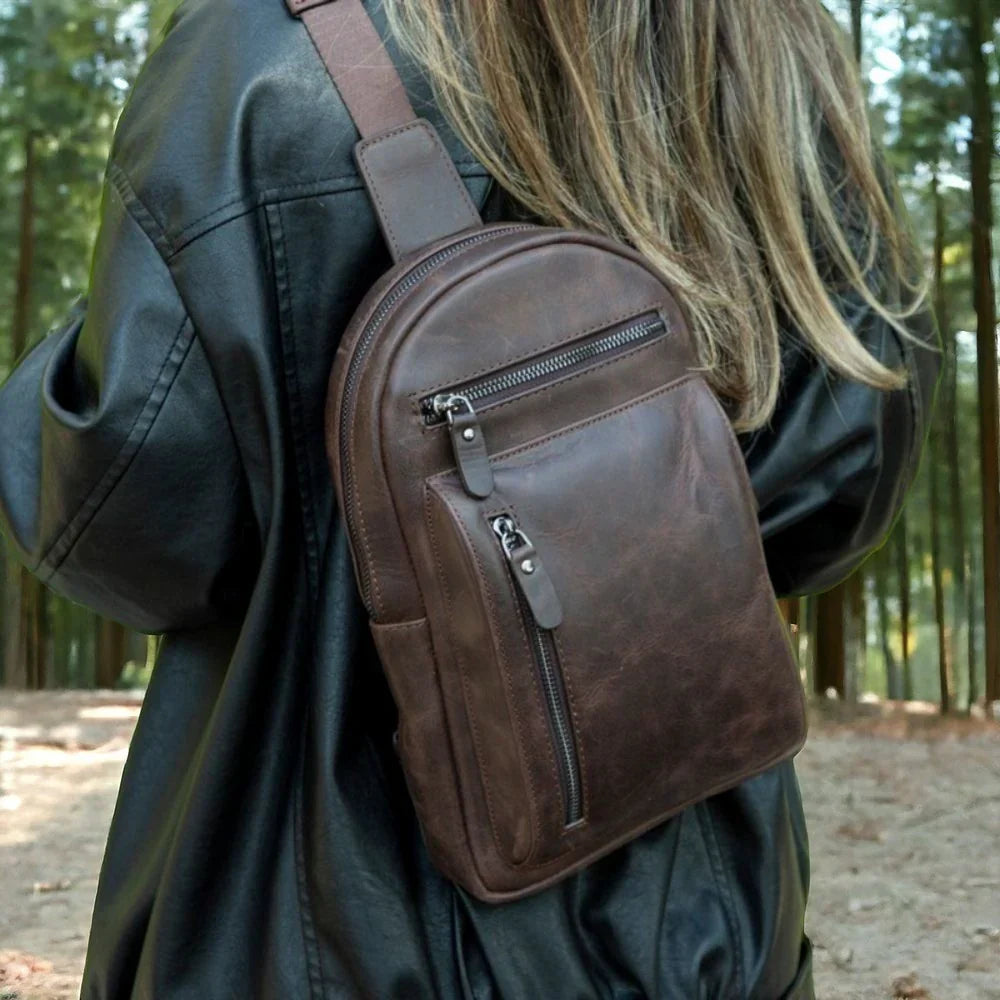 Leather Crossbody Bag – Full-grain leather – view 5