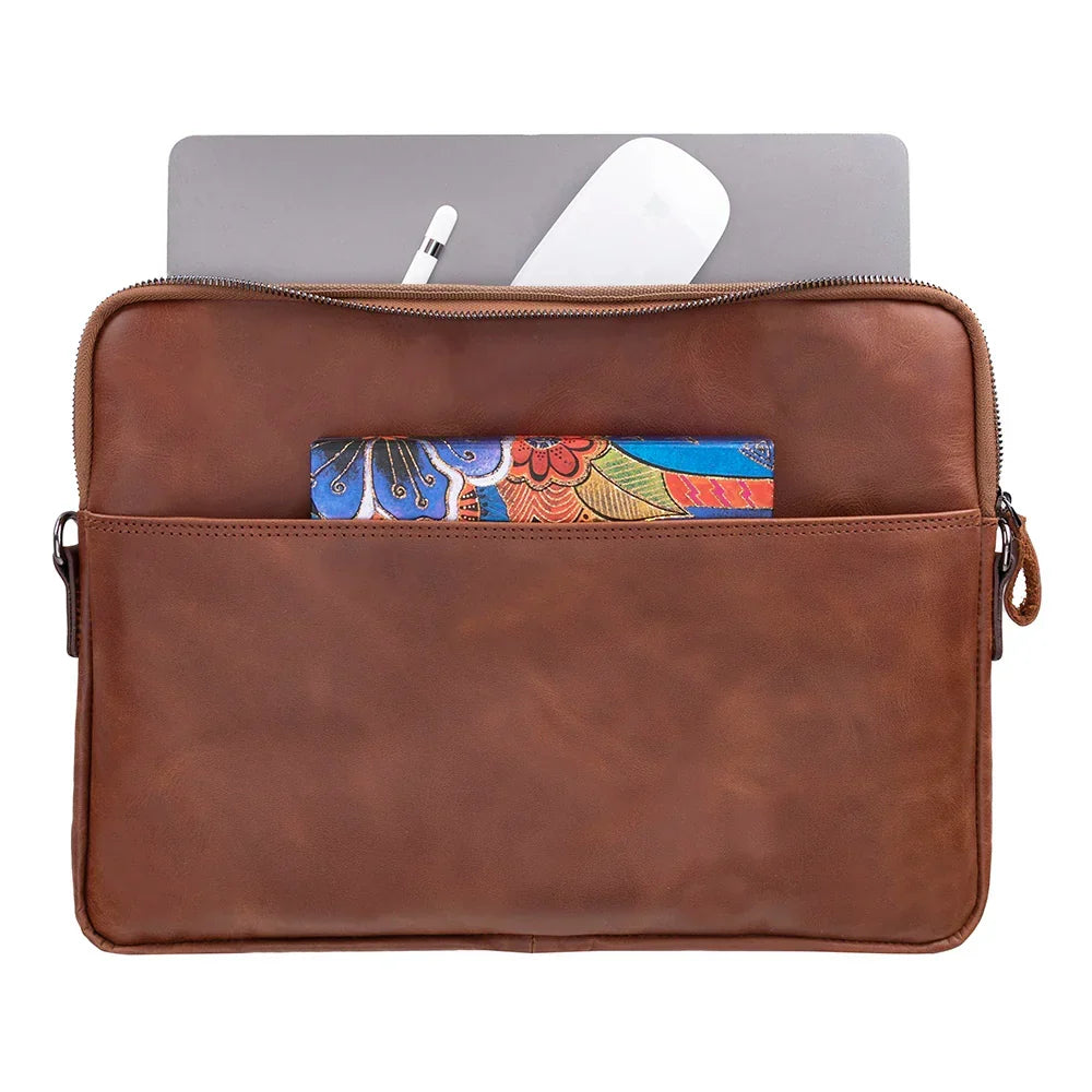Laptop & Tablet Sleeve – Genuine leather – view 2