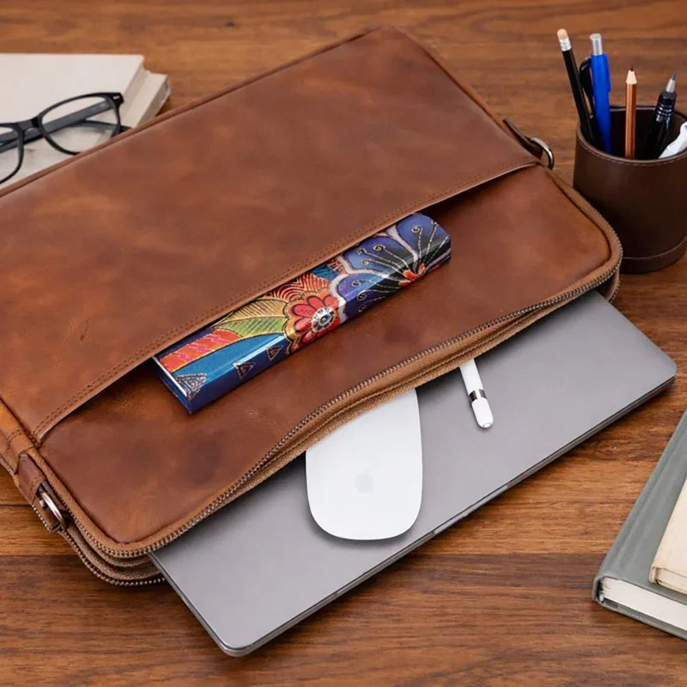 Laptop & Tablet Sleeve – Genuine leather – view 10