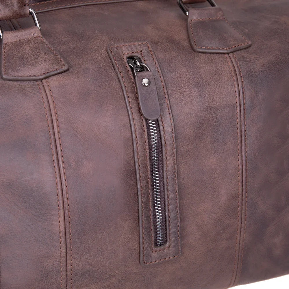 Leather Weekend Bag – Full-grain leather – view 8