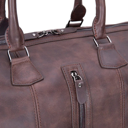 Leather Weekend Bag – Full-grain leather – view 9