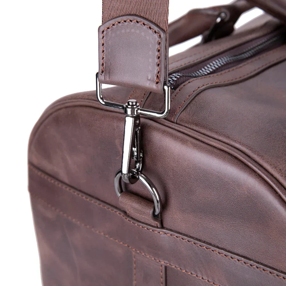 Leather Weekend Bag – Full-grain leather – view 10