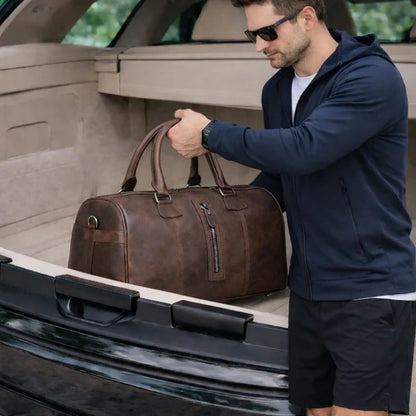 Leather Weekend Bag – Full-grain leather – view 6