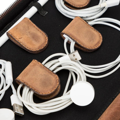 Leather Cable Organizer – Full-grain leather – view 7
