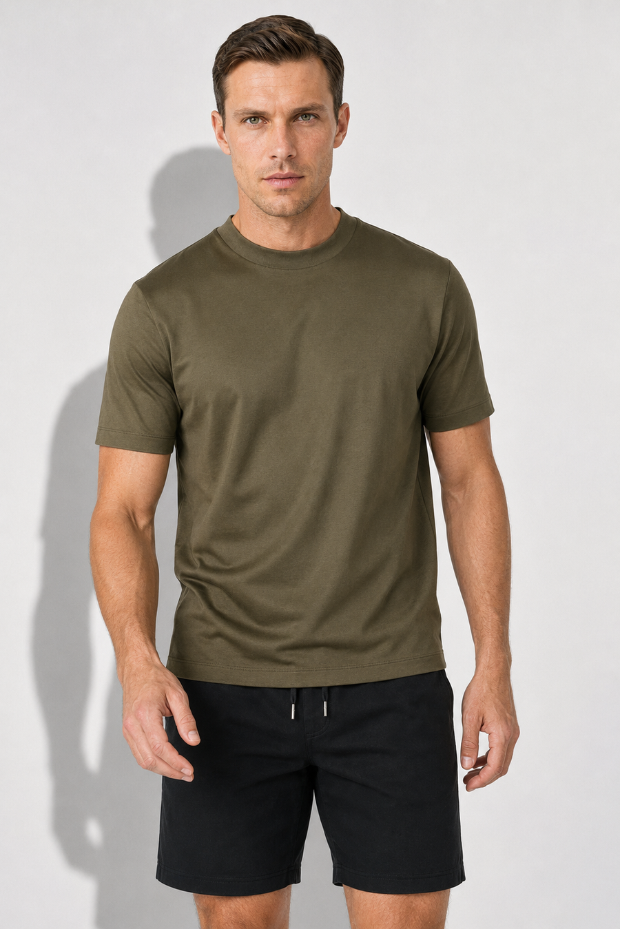 Mercerized T-shirt — Olive — Mercerized Cotton T-shirts