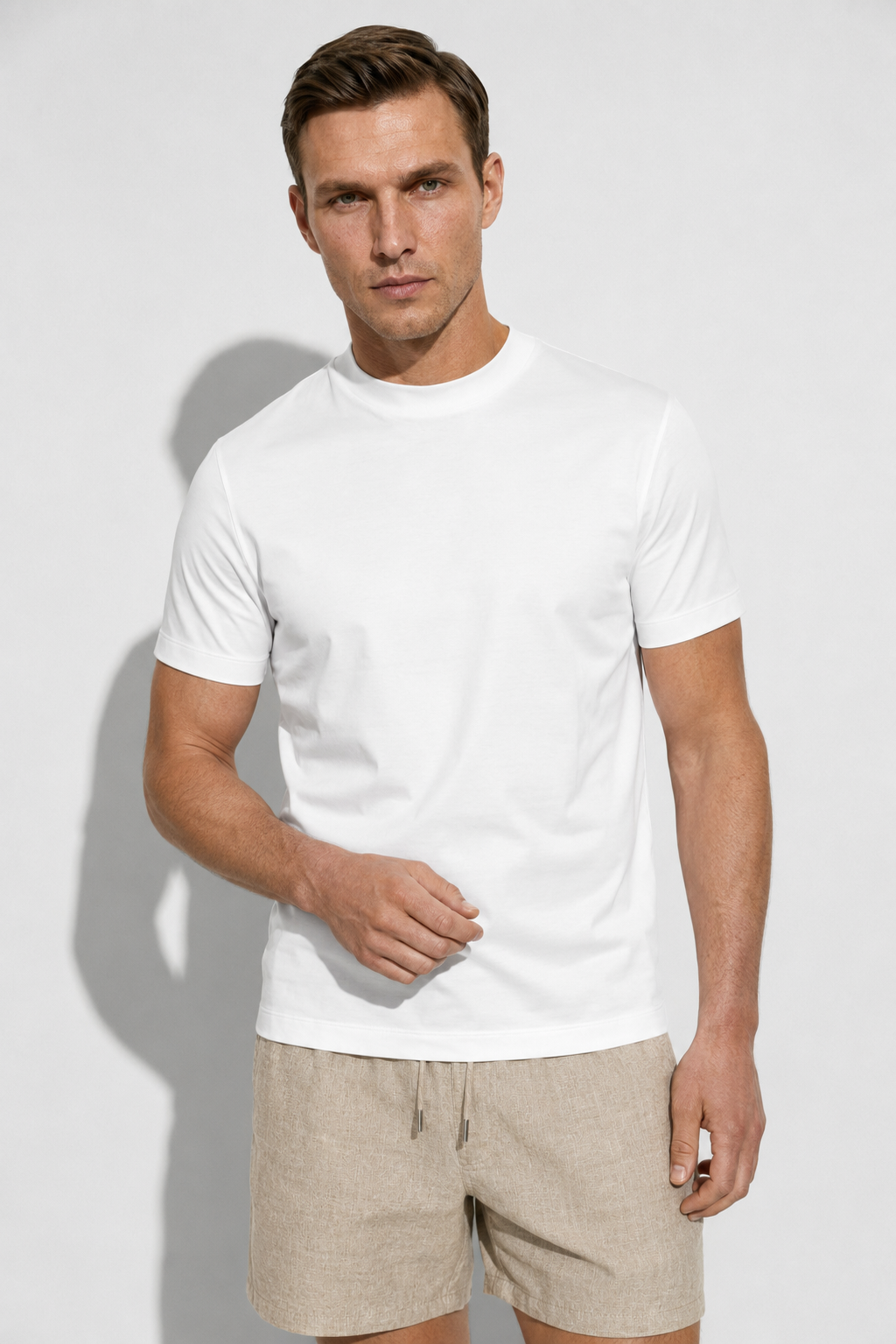 Mercerized T-shirt — White — Mercerized Cotton T-shirts