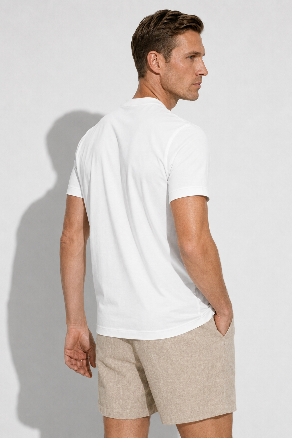 Mercerized T-shirt — White — Mercerized Cotton T-shirts