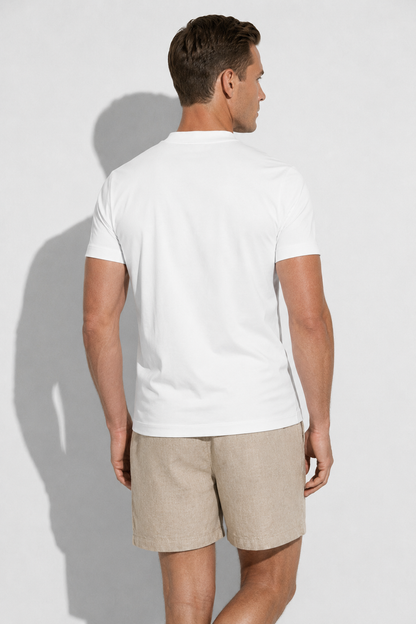 Mercerized T-shirt — White — Mercerized Cotton T-shirts