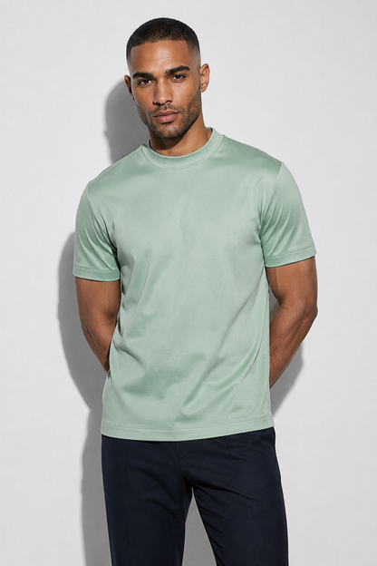 Mercerized T-shirt — Light Green — Mercerized Cotton T-shirts