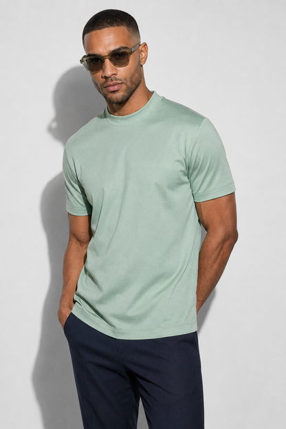 Mercerized T-shirt — Light Green — Mercerized Cotton T-shirts