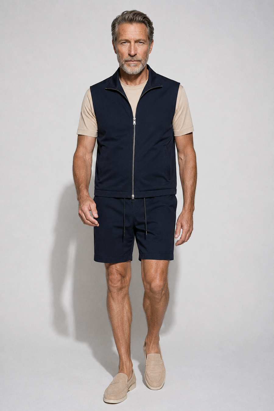 Travel Shorts Set — Navy — Travel sets with shorts