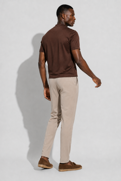Smart Stretch Trousers — Beige — Smart trousers