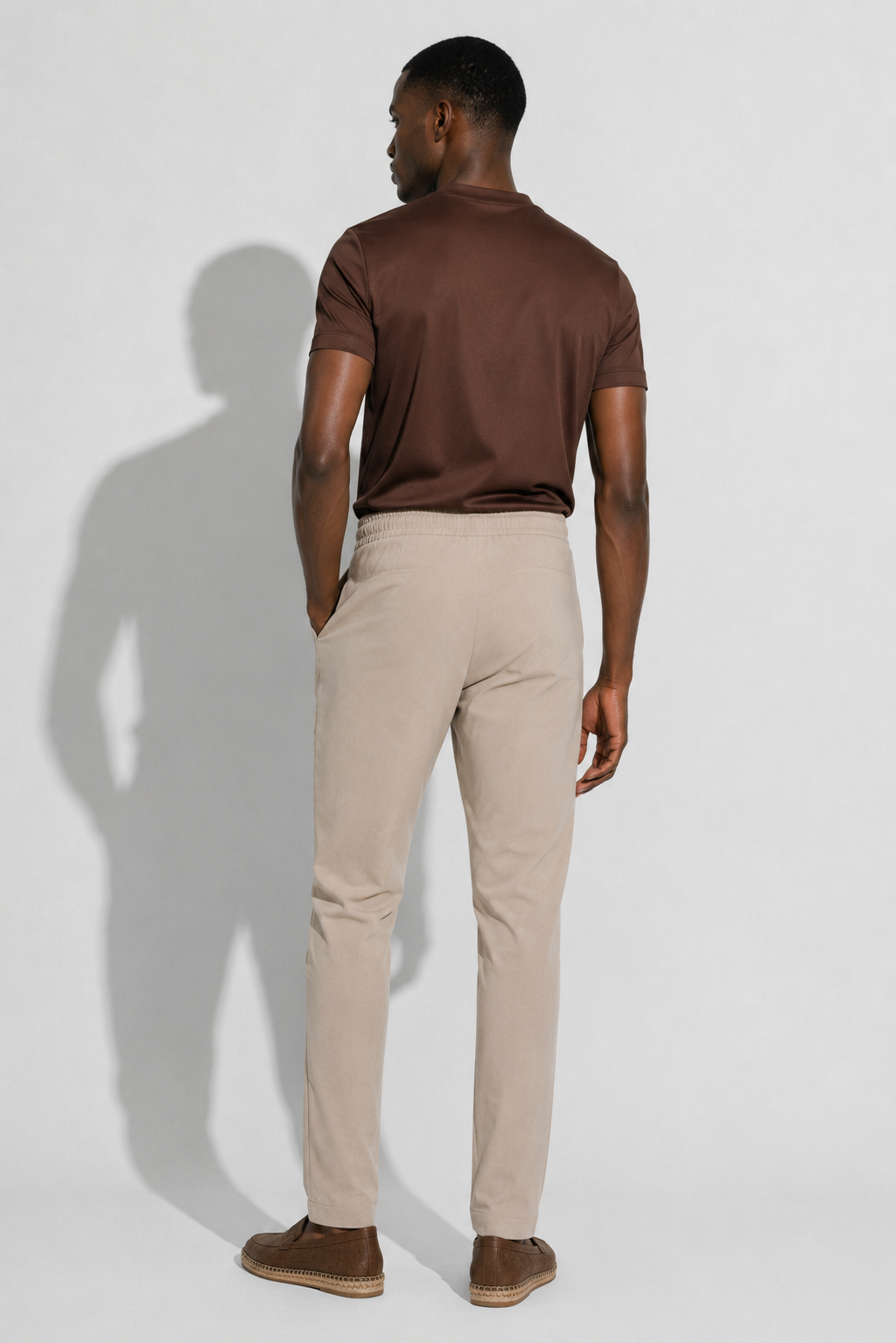 Smart Stretch Trousers — Beige — Smart trousers