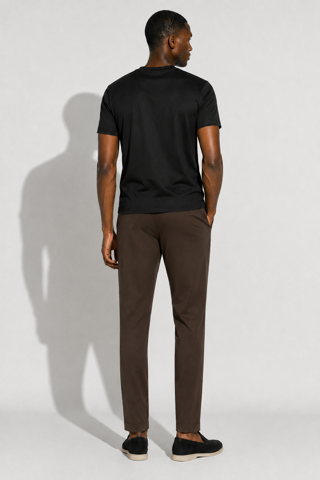 Smart Stretch Trousers — Brown — Smart trousers