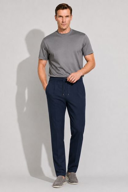 Smart Stretch Trousers — Navy — Smart trousers