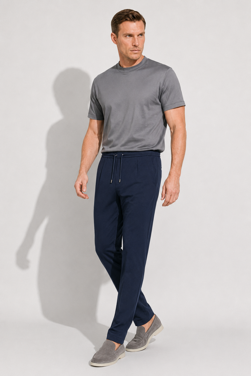 Smart Stretch Trousers — Navy — Smart trousers
