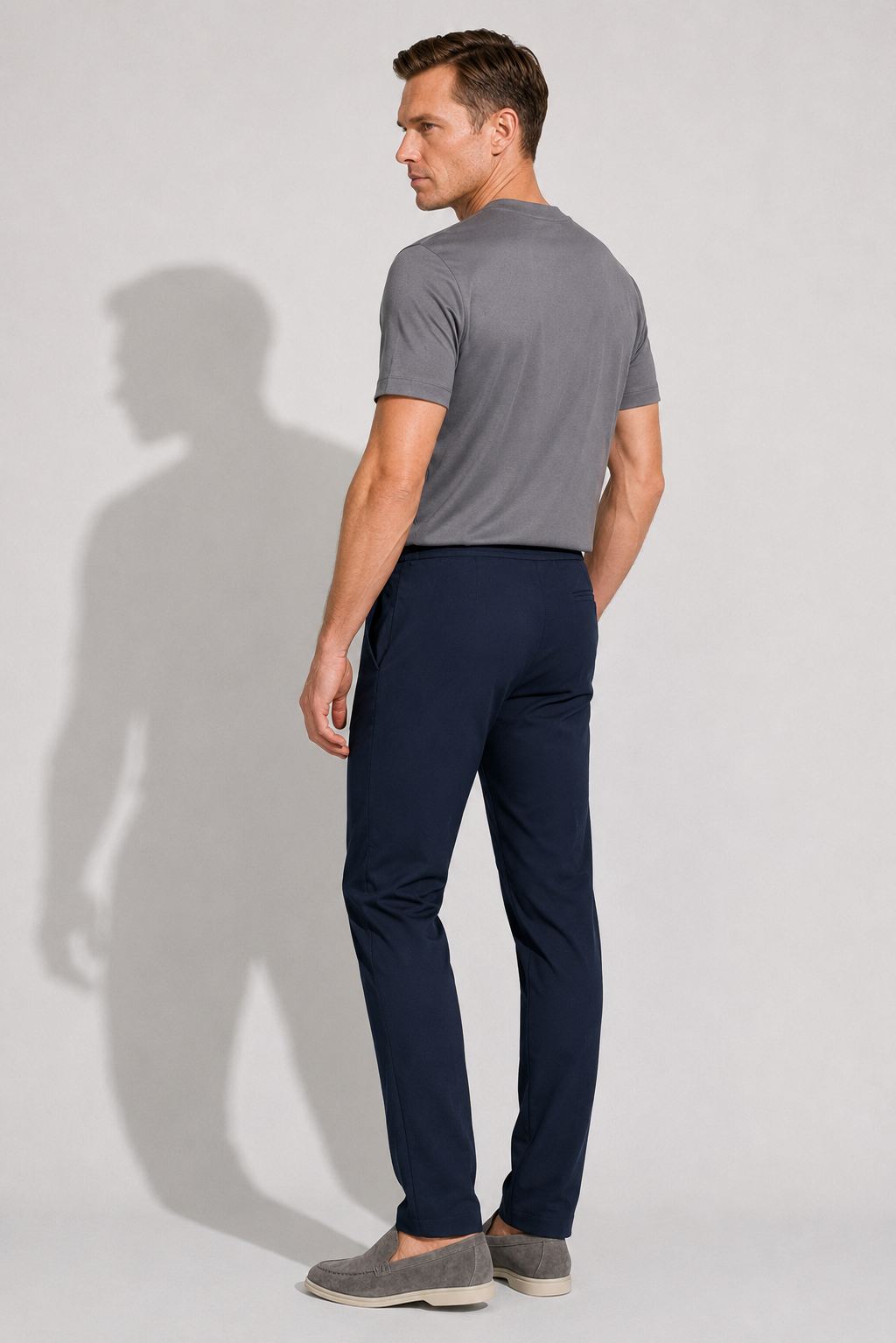 Smart Stretch Trousers — Navy — Smart trousers