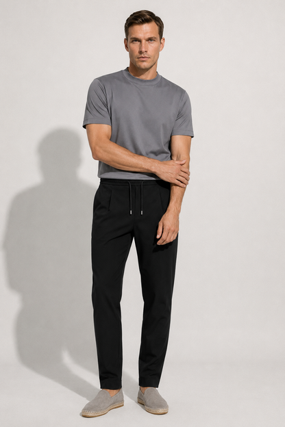 Smart Stretch Trousers — Black — Smart trousers