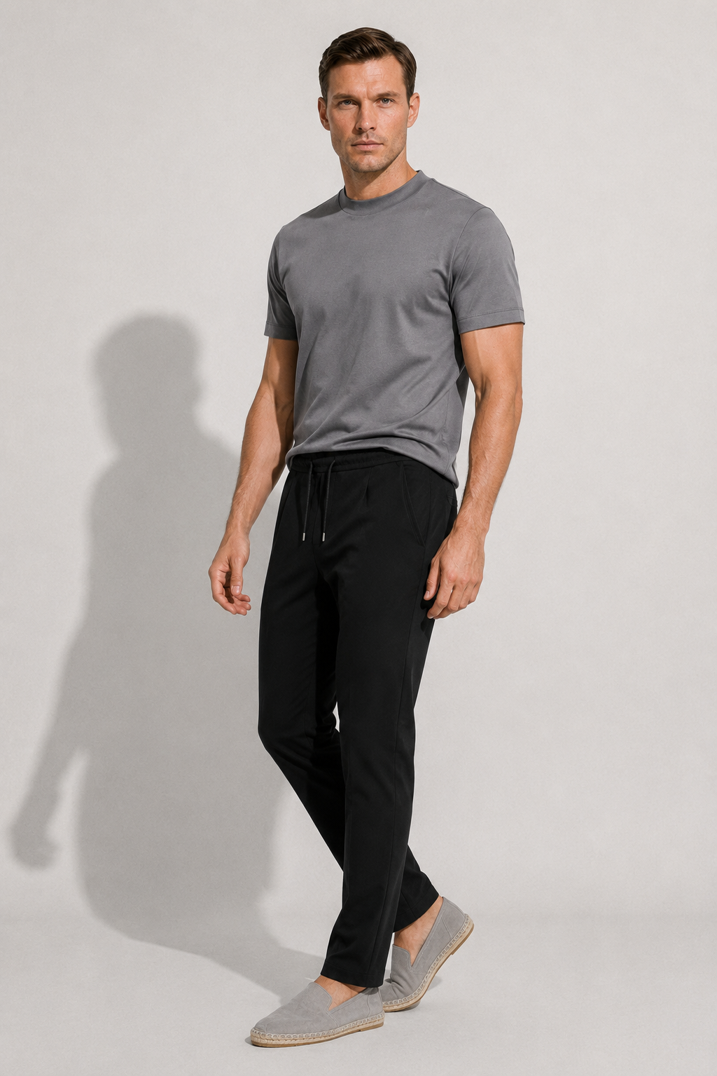 Smart Stretch Trousers — Black — Smart trousers