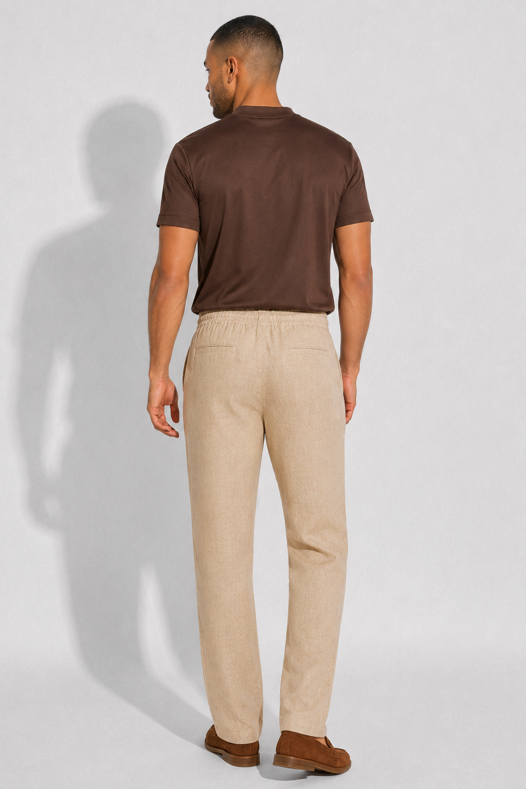 Linen Trousers — Beige — Linen Trousers