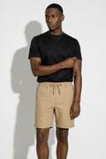 Drawstring Shorts — Beige — Shorts