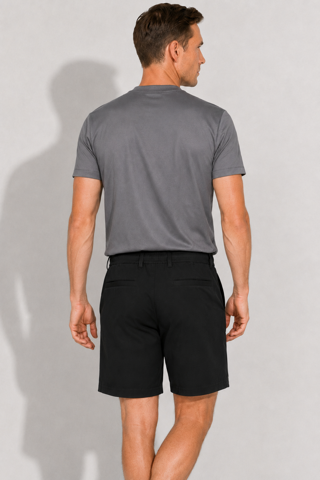 Drawstring Shorts — Black — Shorts