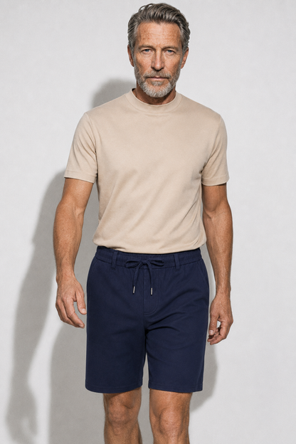 Drawstring Shorts — Navy — Shorts