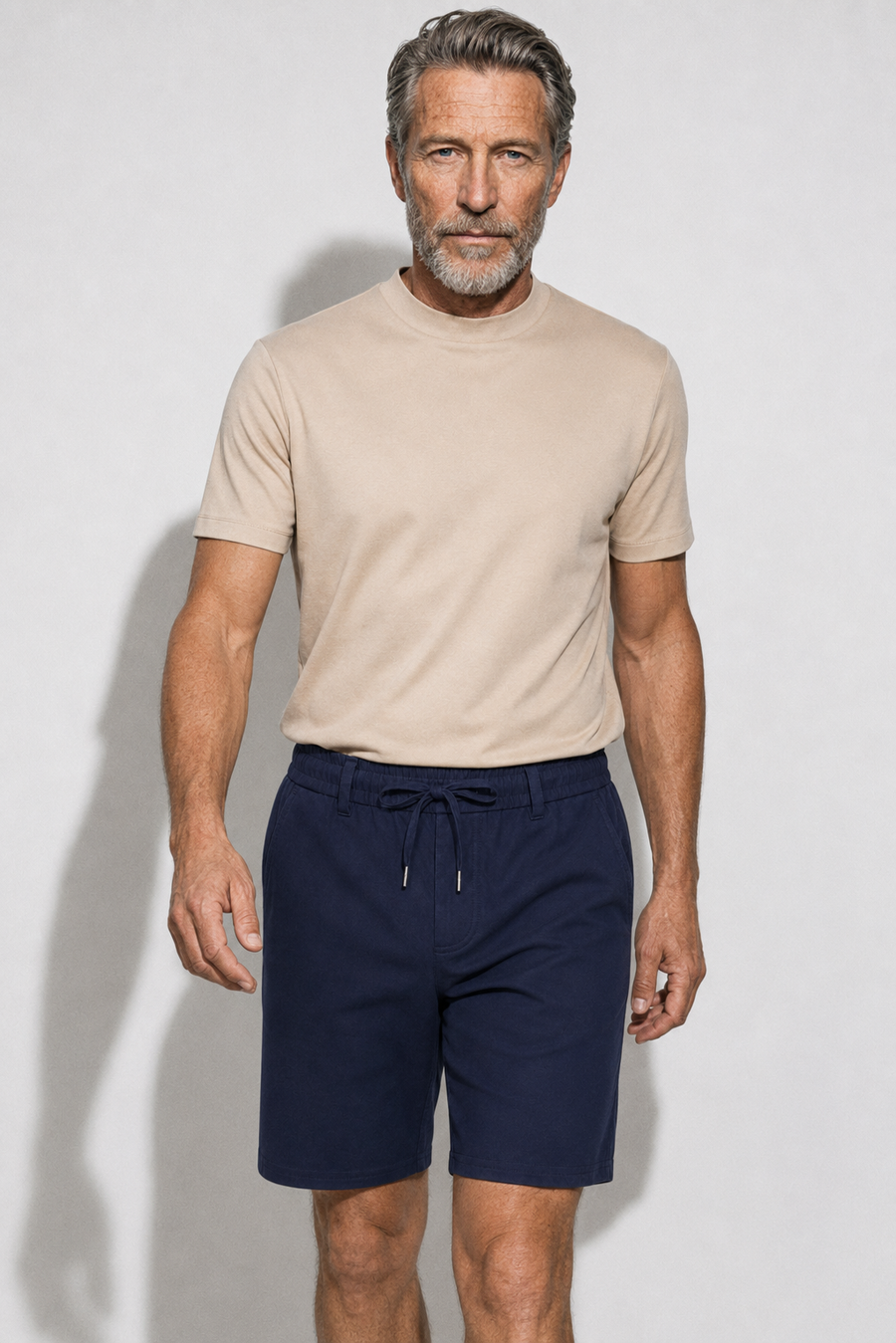 Drawstring Shorts — Navy — Shorts